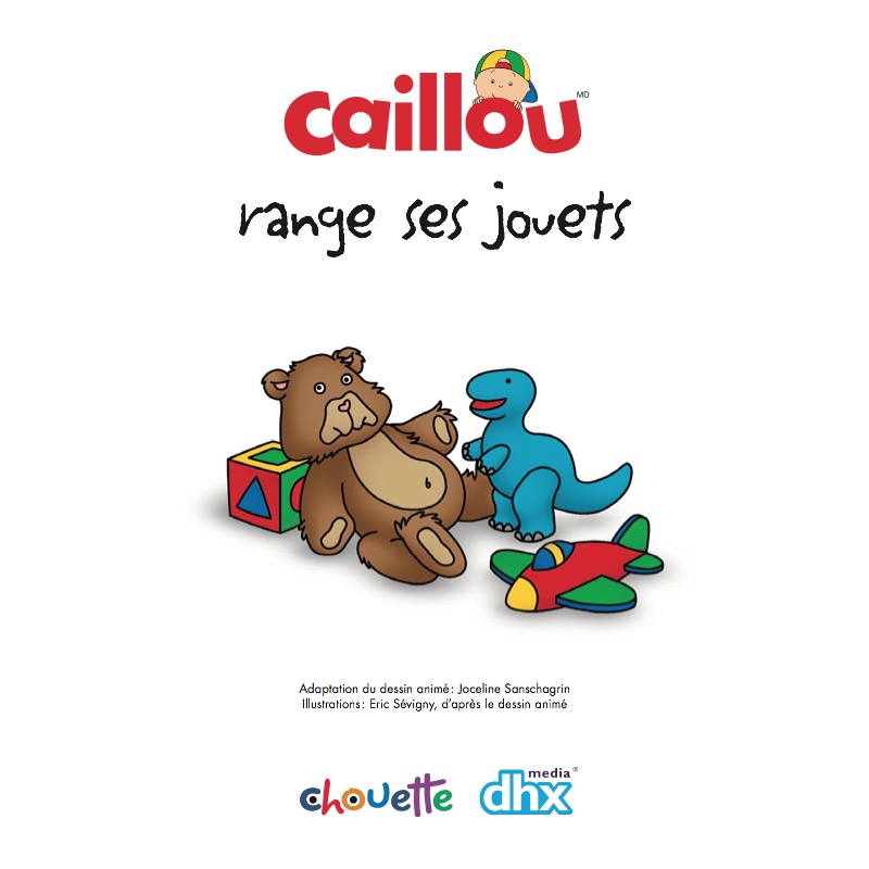 Caillou range ses jouets book cover