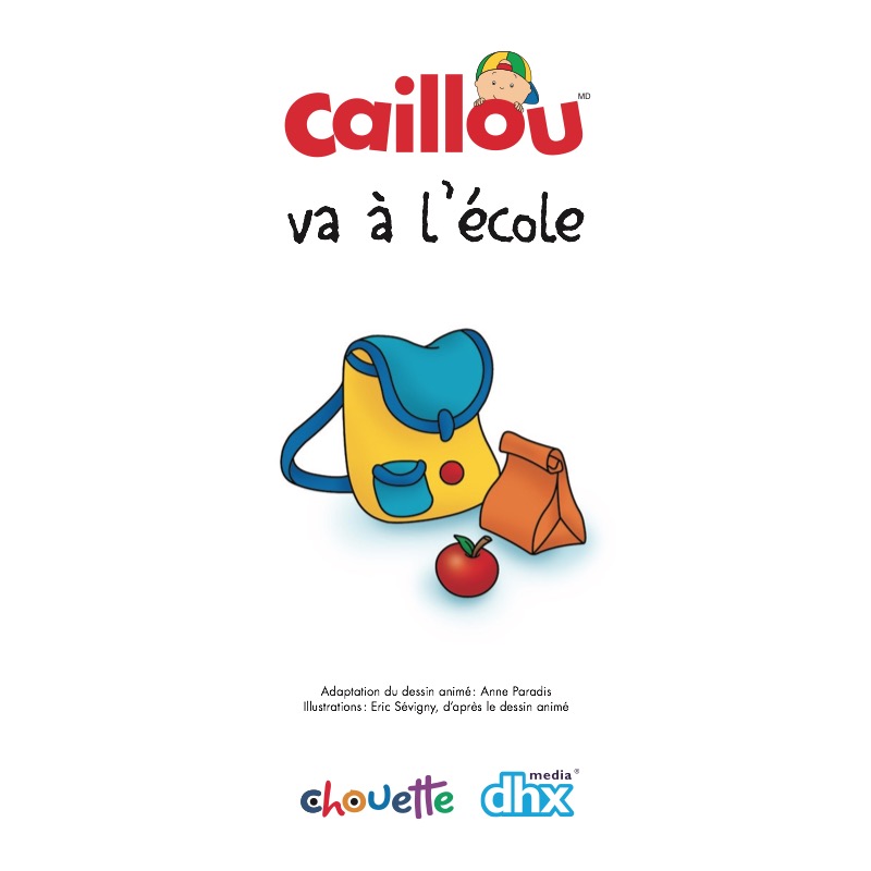 Caillou va à l’école book cover