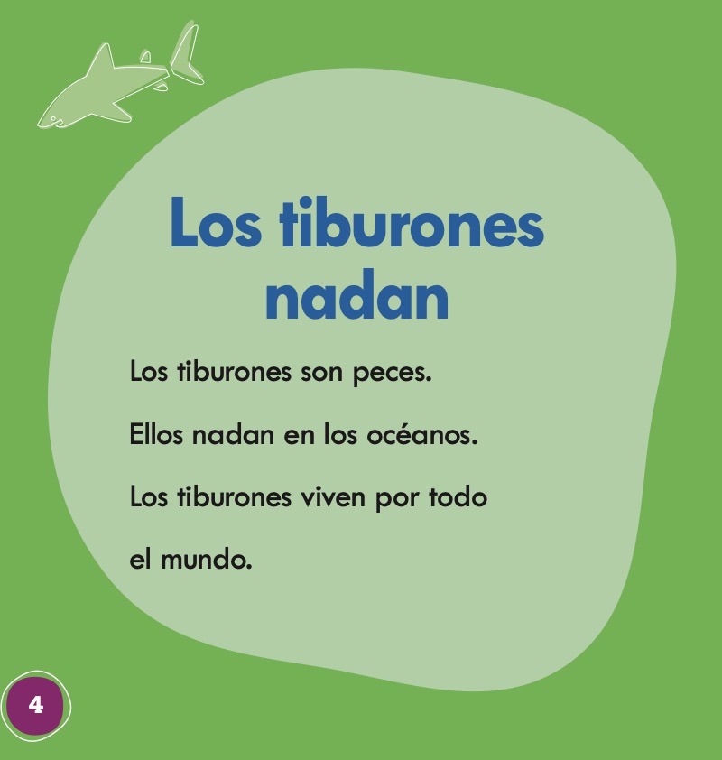 ¡Mira, un tiburón! (Look, a Shark!) — page 1