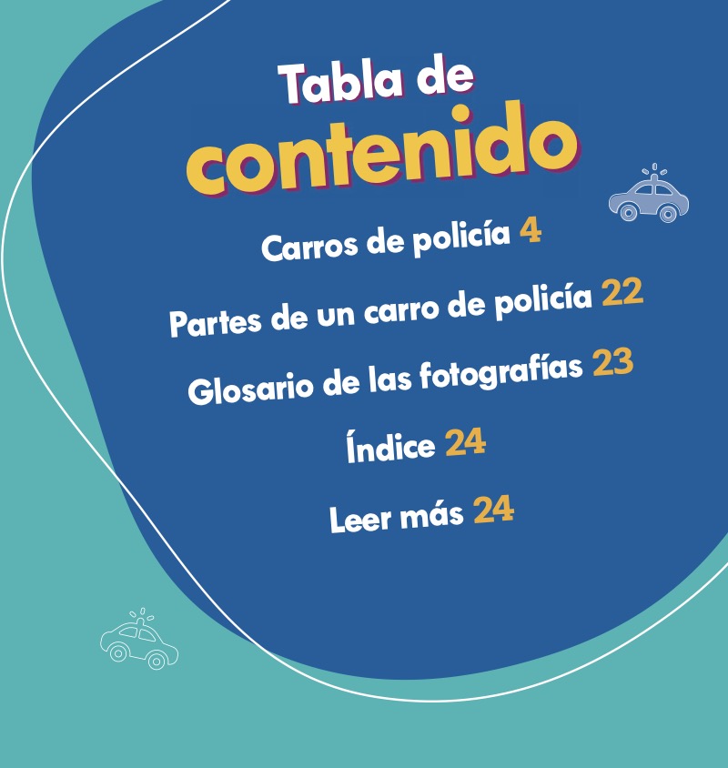 Carros de policía en acción (Police Cars on the Go) book cover