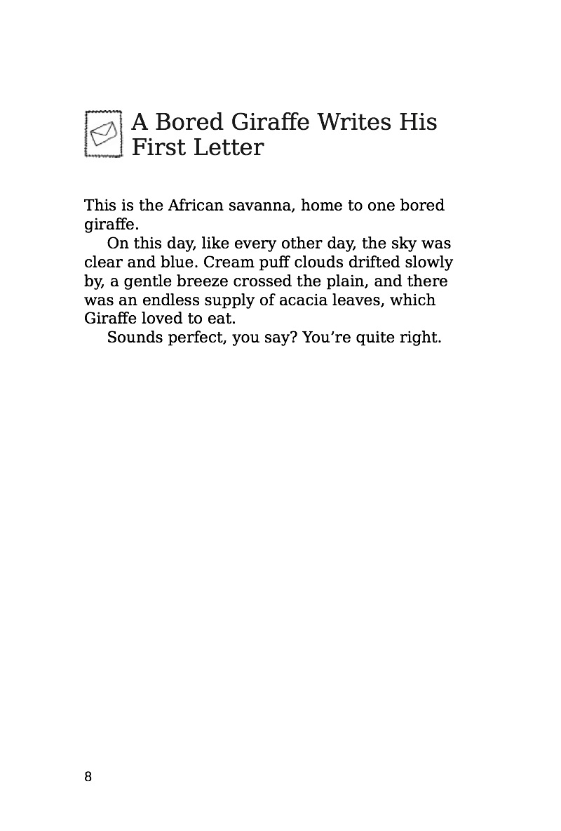 Yours Sincerely, Giraffe — page 1