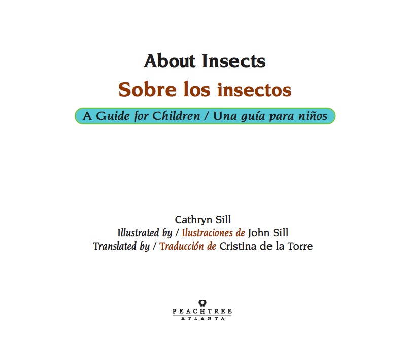 About Insects / Sobre los insectos book cover