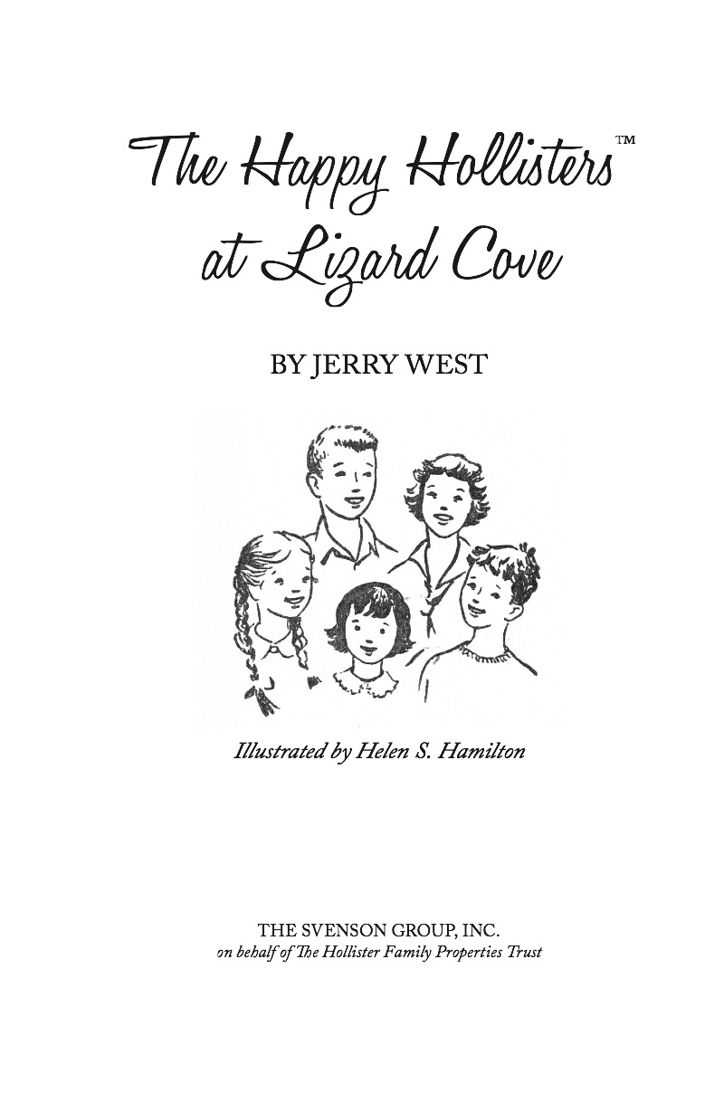 The Happy Hollisters at Lizard Cove book cover