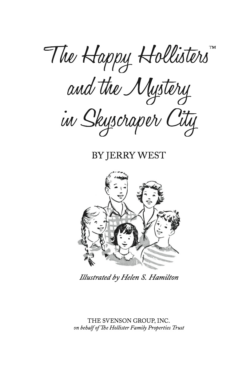 The Happy Hollisters and the Mystery in Skyscraper City book cover