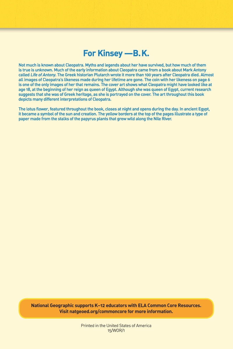 National Geographic Readers: Cleopatra — page 1