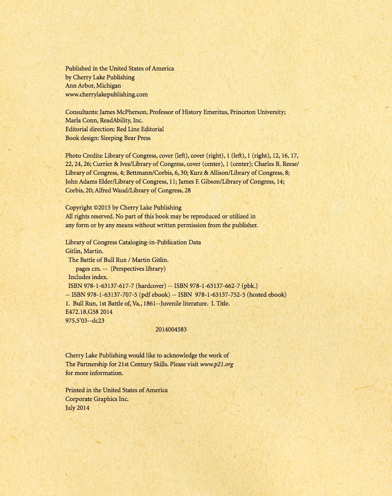 The Battle of Bull Run — page 1