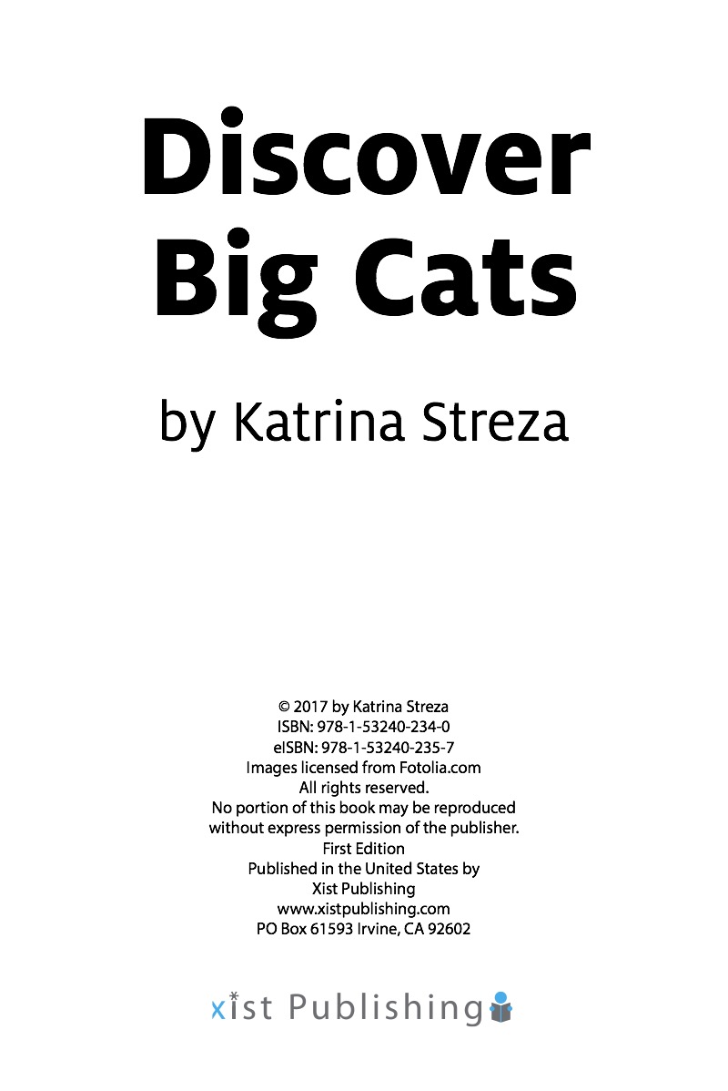 Discover Big Cats book cover