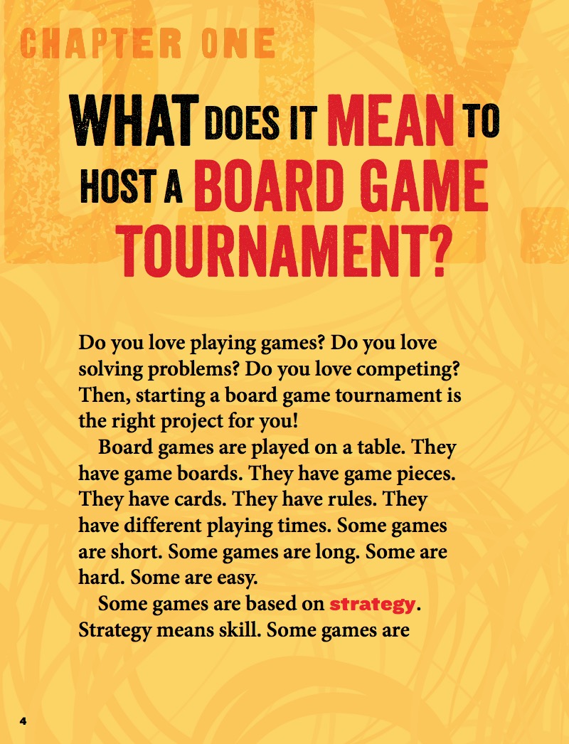 Board Game Tournament — page 1