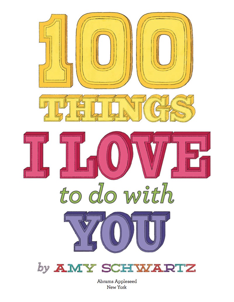 100 Things I Love to Do with You book cover