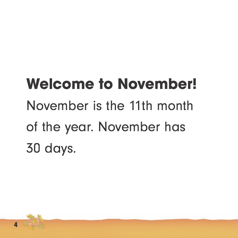 Months of the Year: November — page 1