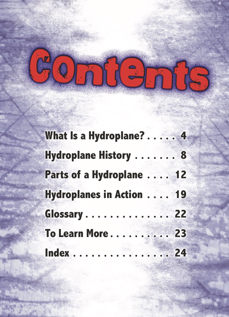 Hydroplanes book cover