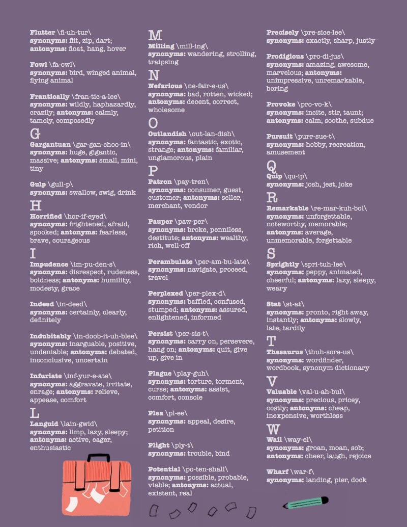 Delores Thesaurus — page 1