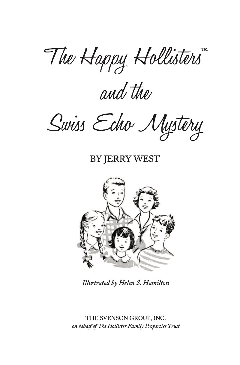 The Happy Hollisters and the Swiss Echo Mystery book cover