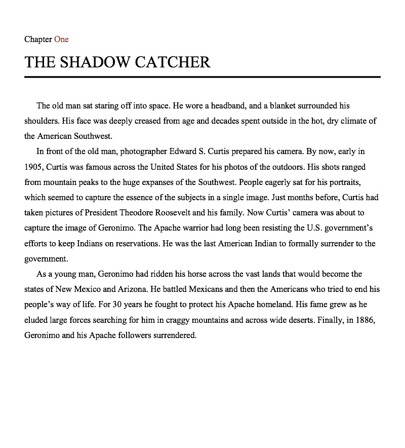 Shadow Catcher: How Edward S. Curtis Documented American Indian Dignity and Beauty — page 1