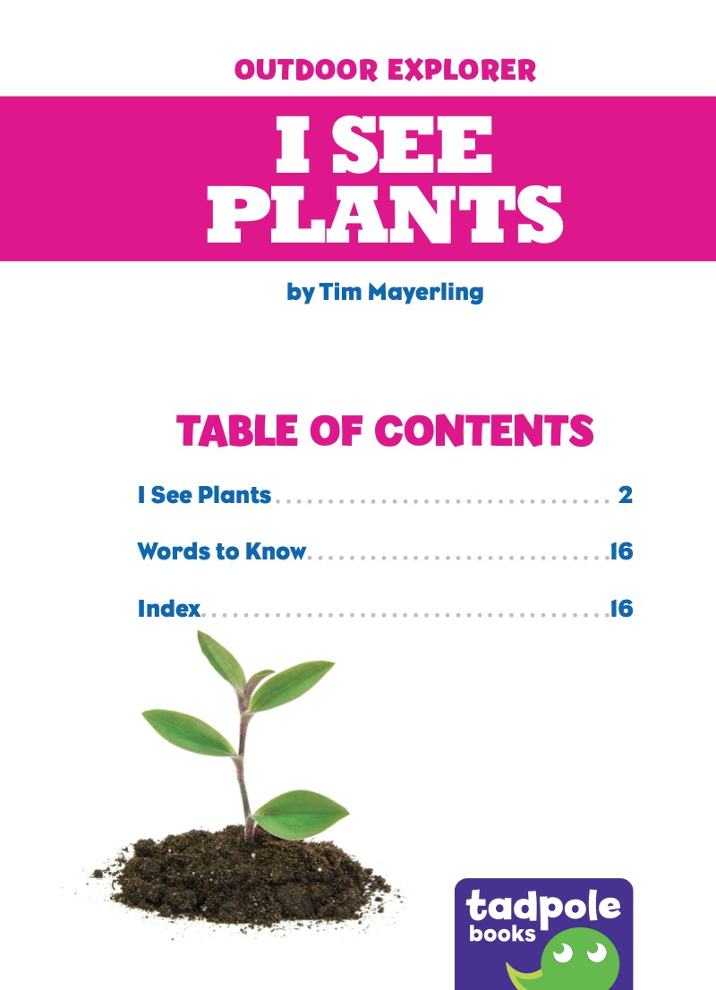 I See Plants book cover