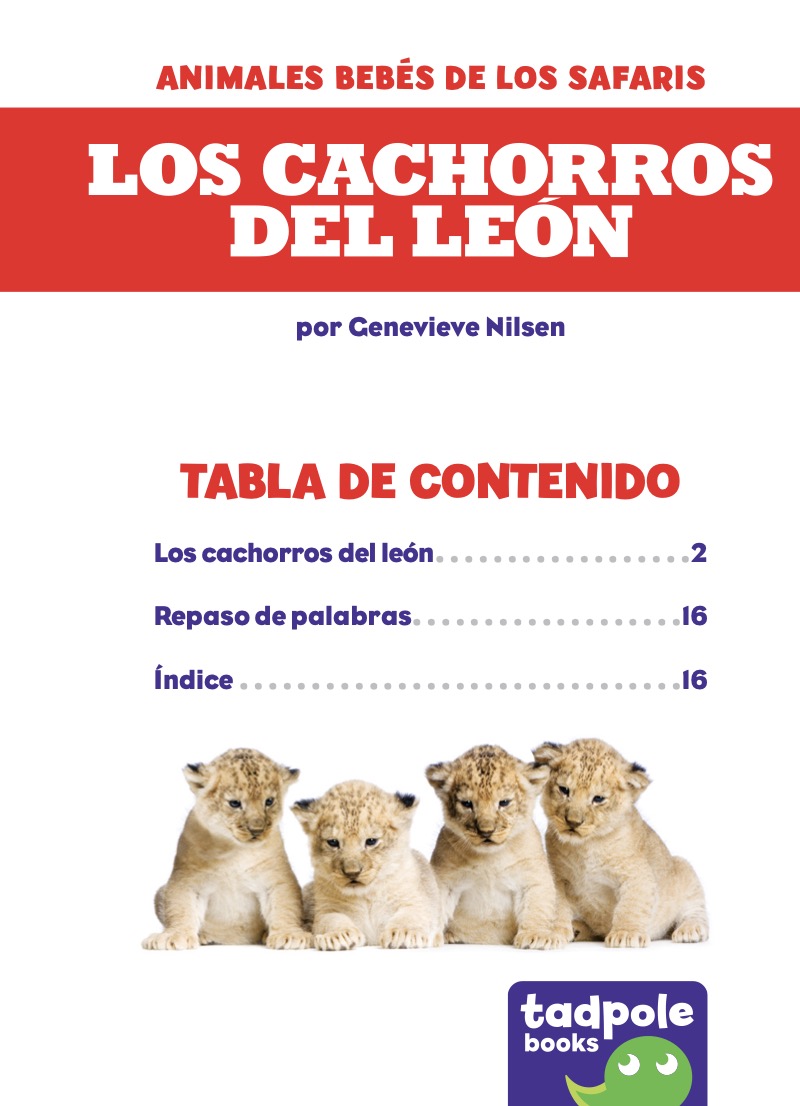 Los cachorros del león (Lion Cubs) book cover