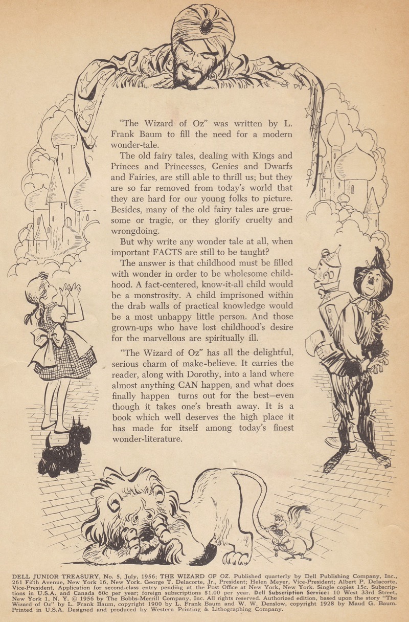 Dell Junior Treasury: Wizard of Oz — page 1