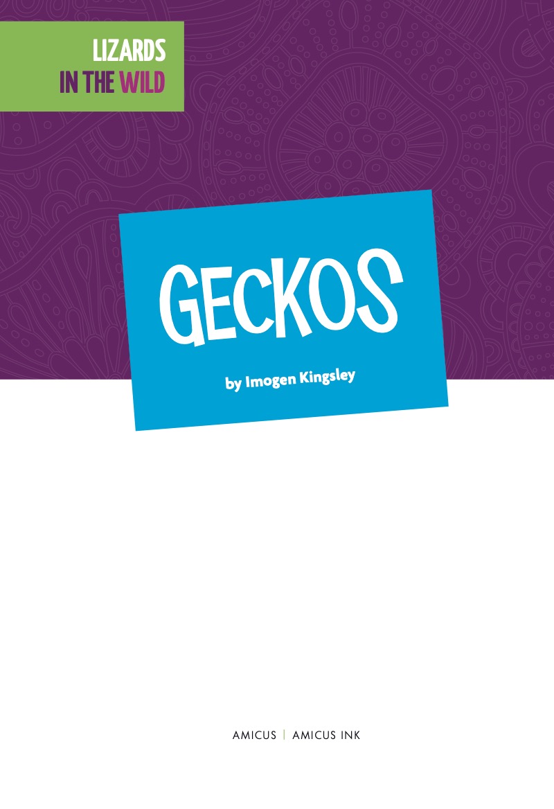 Lizards In The Wild: Geckos book cover