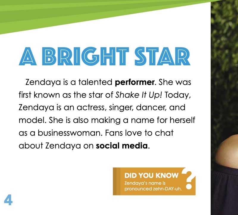 Big Buddy Pop Biographies: Zendaya — page 1