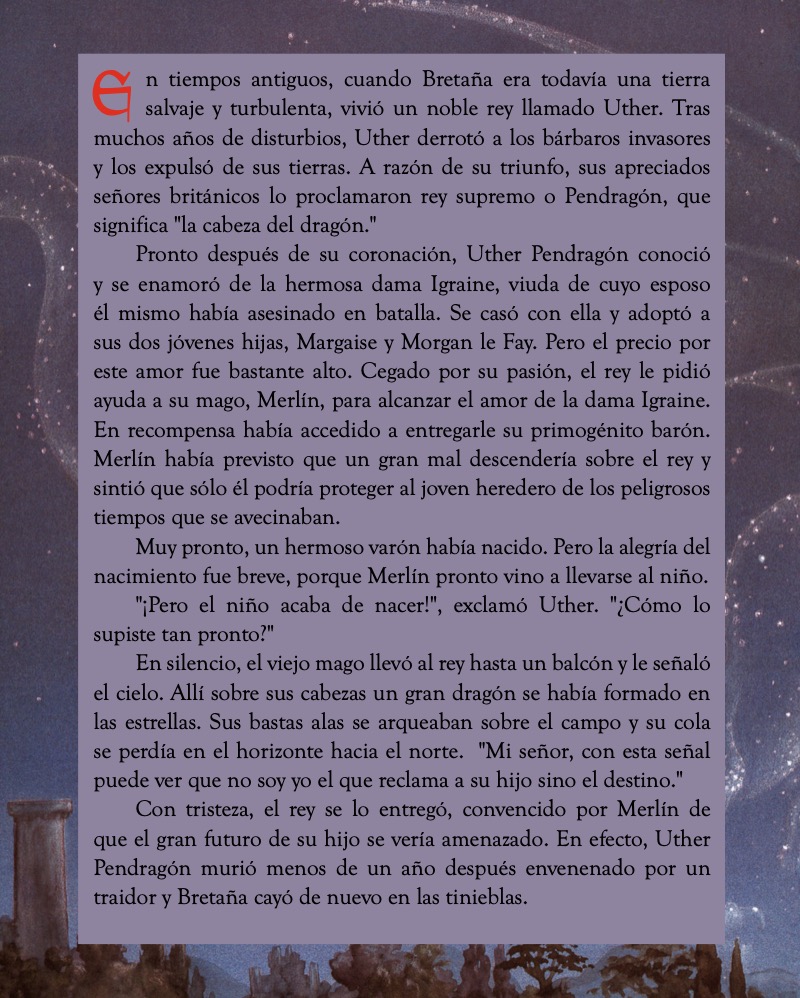 El Rey Arturo: La espada en la piedra — page 1