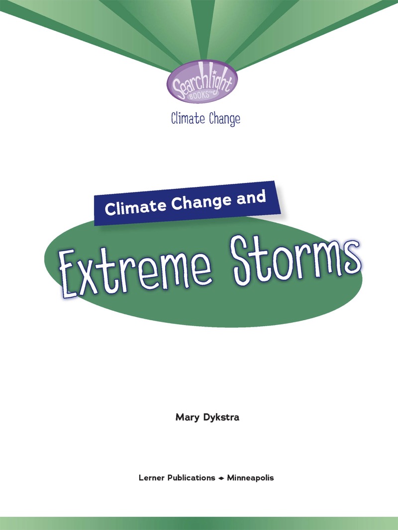 Climate Change and Extreme Storms book cover