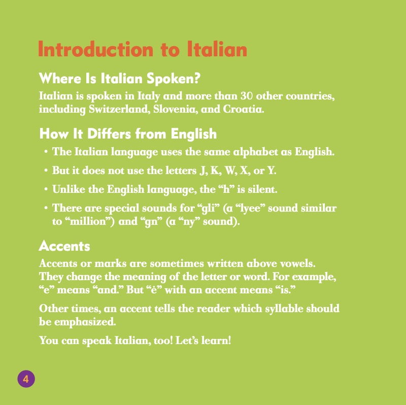 My First Look at Italian — page 1