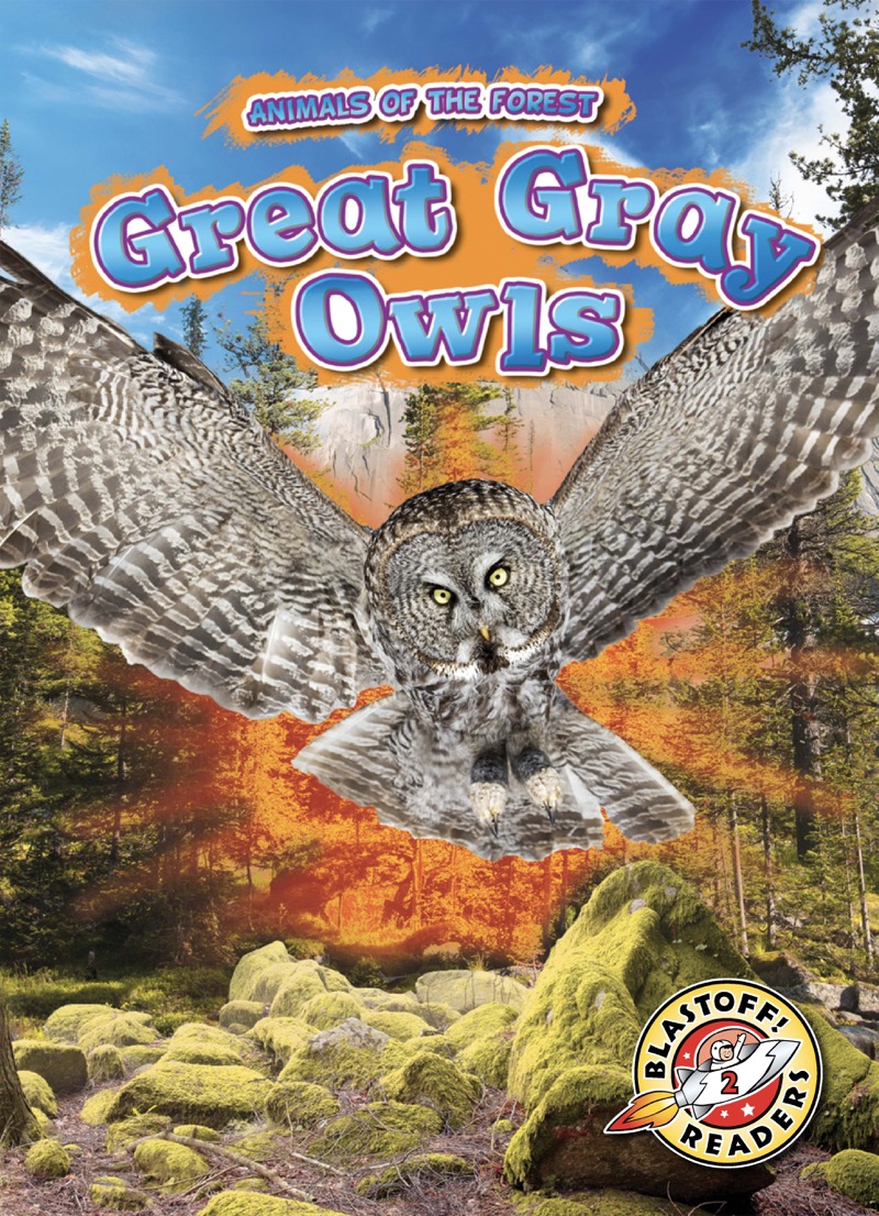 Animals of the Forest: Great Gray Owls book cover
