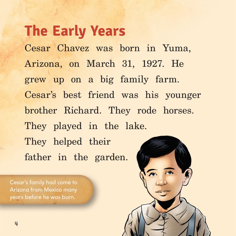 Cesar Chavez: Friend to Farm Workers — page 1