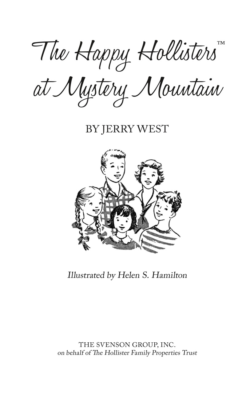 The Happy Hollisters at Mystery Mountain book cover