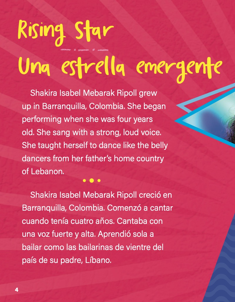 Stars of Latin Pop: Shakira / Estrellas del Pop Latino: Shakira — page 1