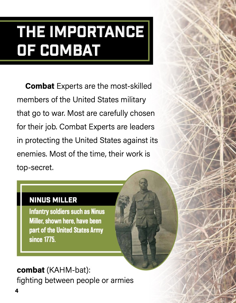 Careers in the US Military: Combat Experts — page 1