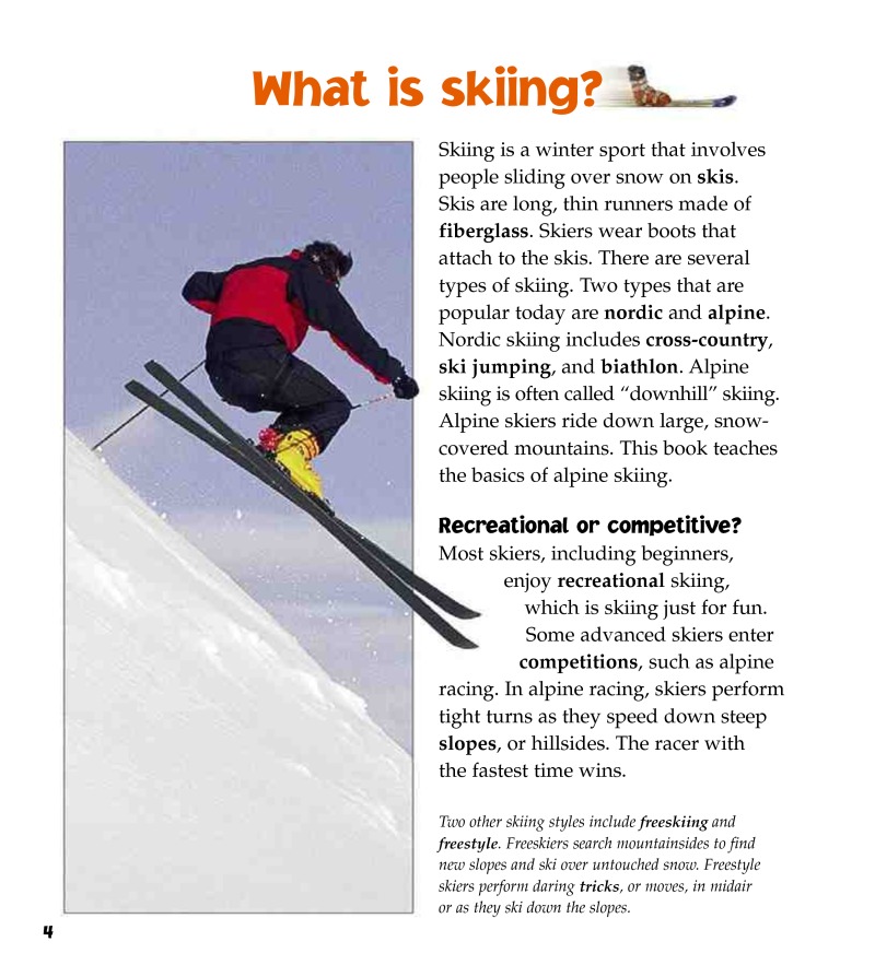 Skiing in Action — page 1