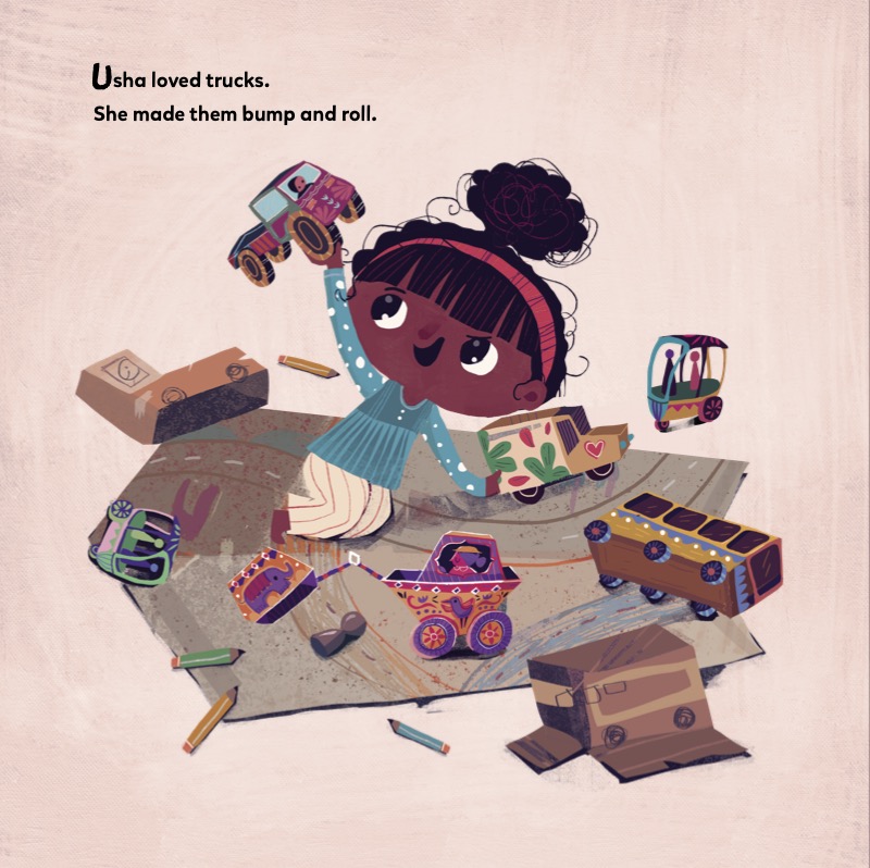 Storytelling Math: Usha and the Big Digger — page 1