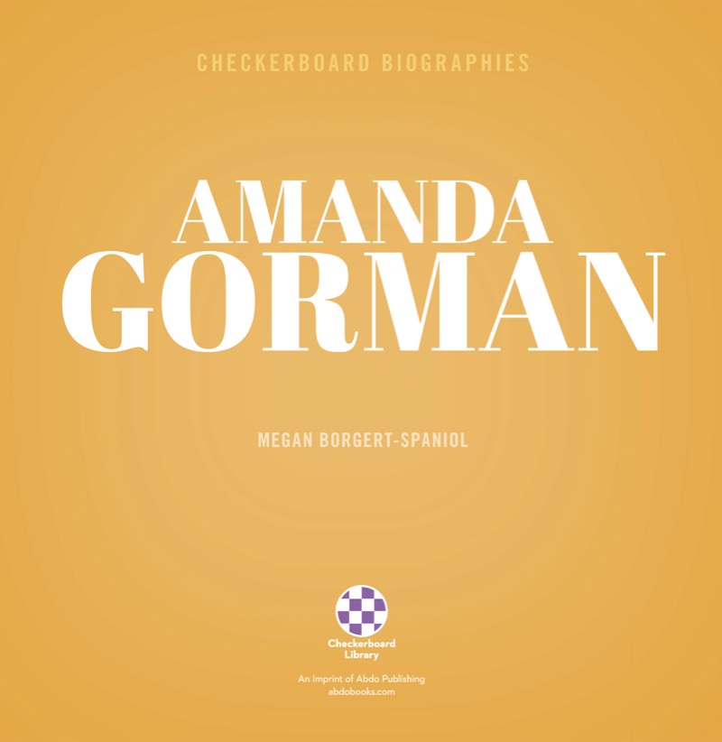 Checkerboard Biographies: Amanda Gorman book cover