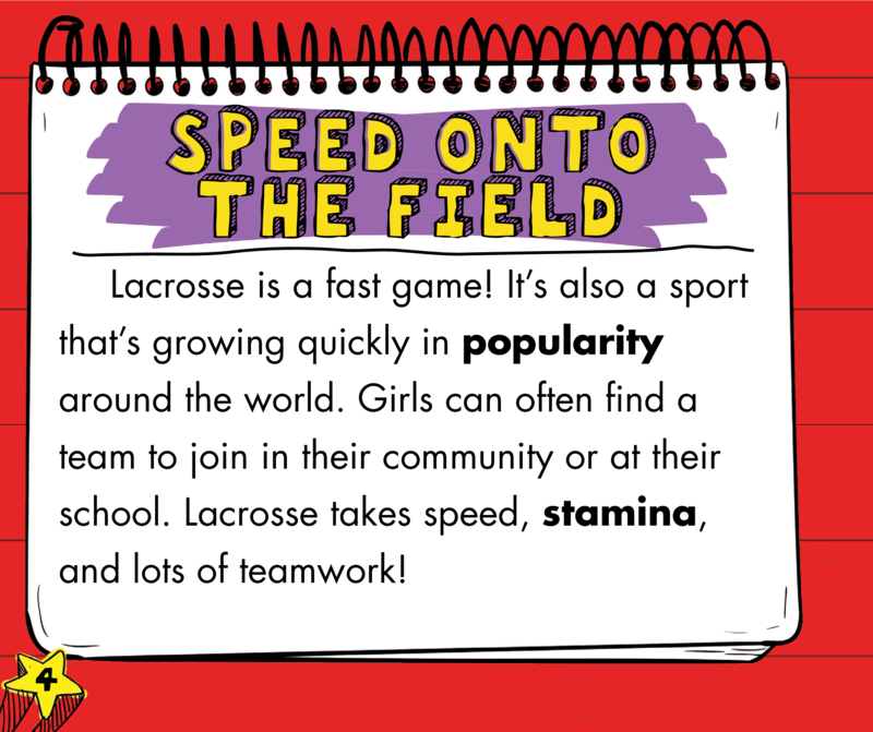 Girls for the Win!: Girls on the Lacrosse Team — page 1
