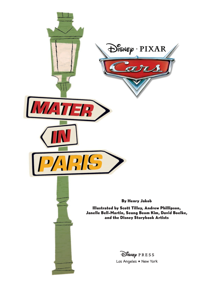 Cars: Mater in Paris book cover