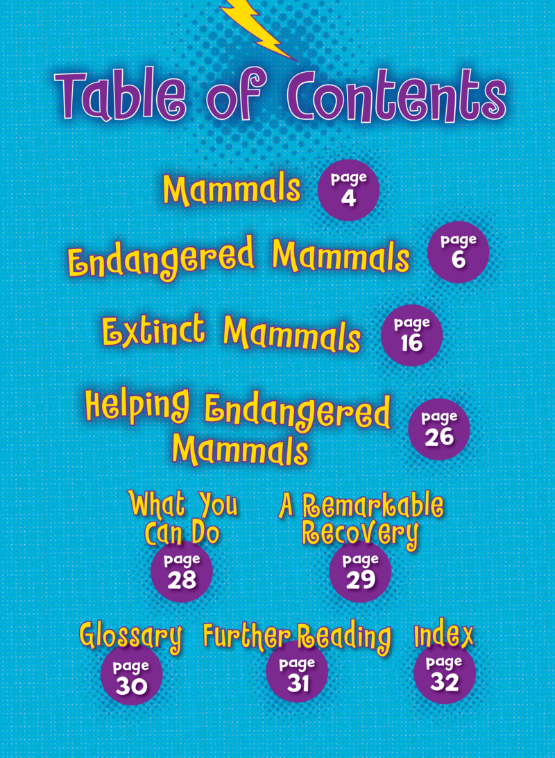 Endangered and Extinct Mammals book cover