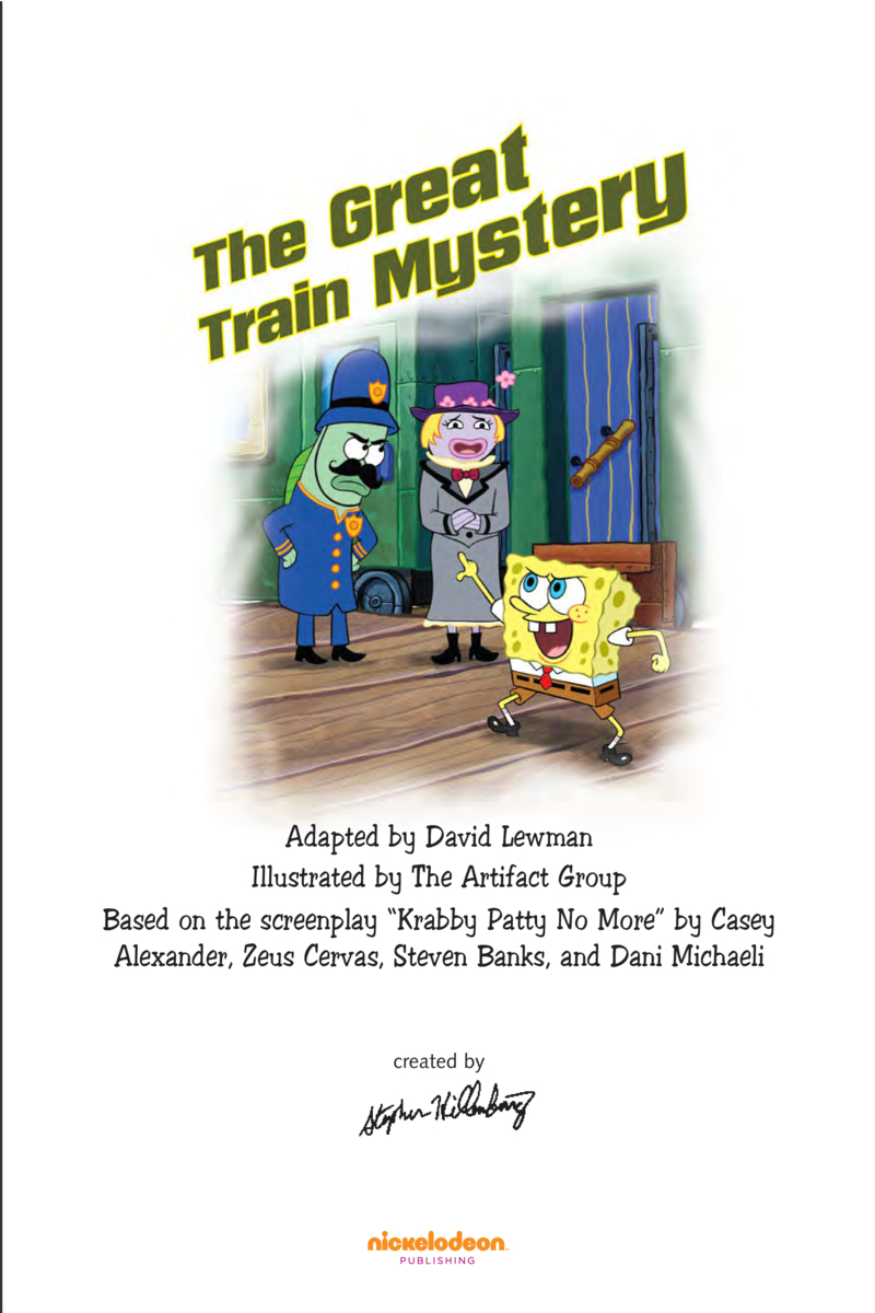 Spongebob Squarepants: The Great Train Mystery book cover