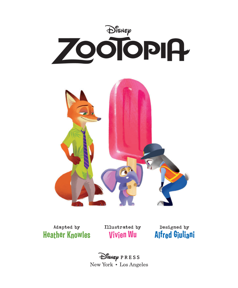 Zootopia book cover