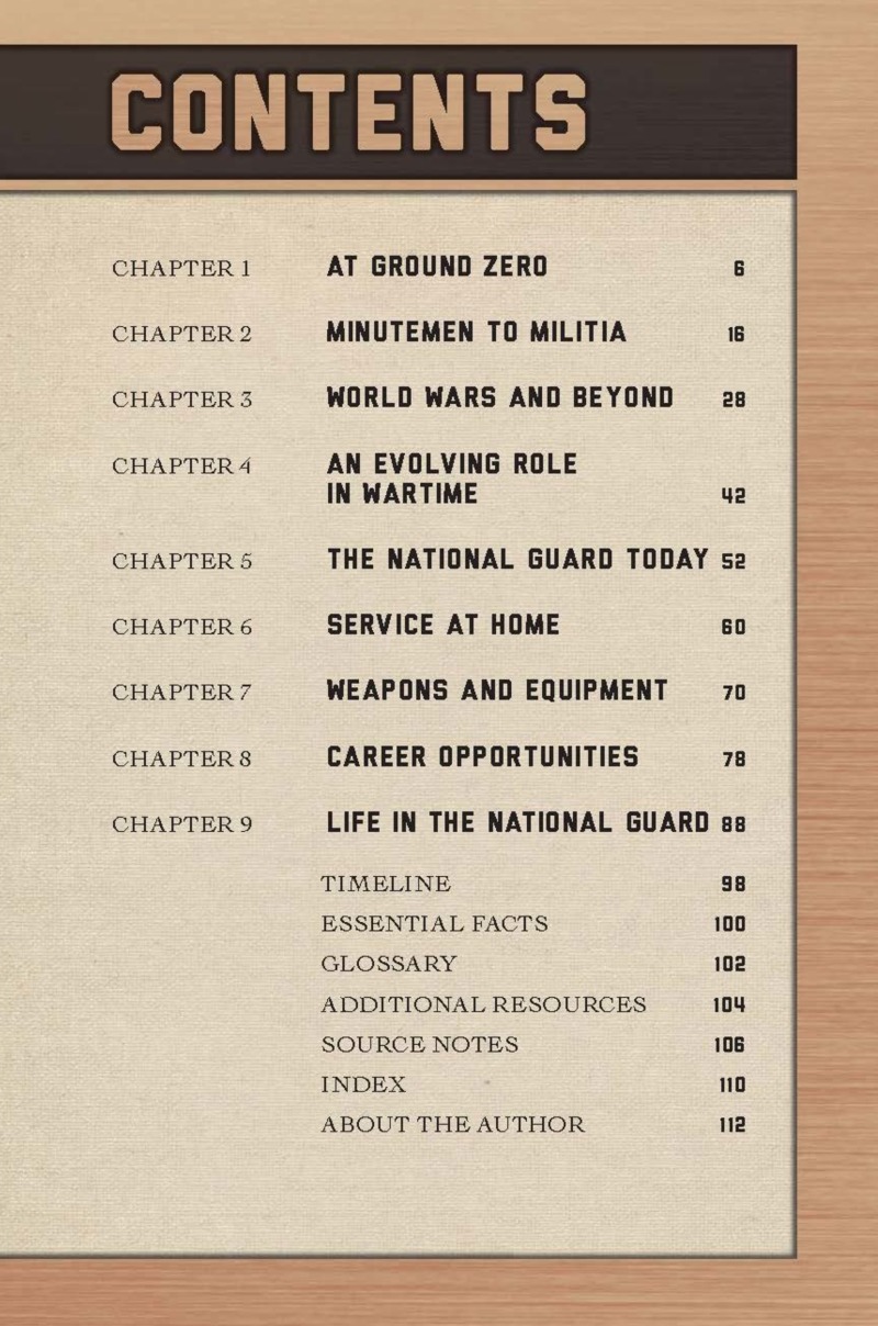 The US National Guard book cover