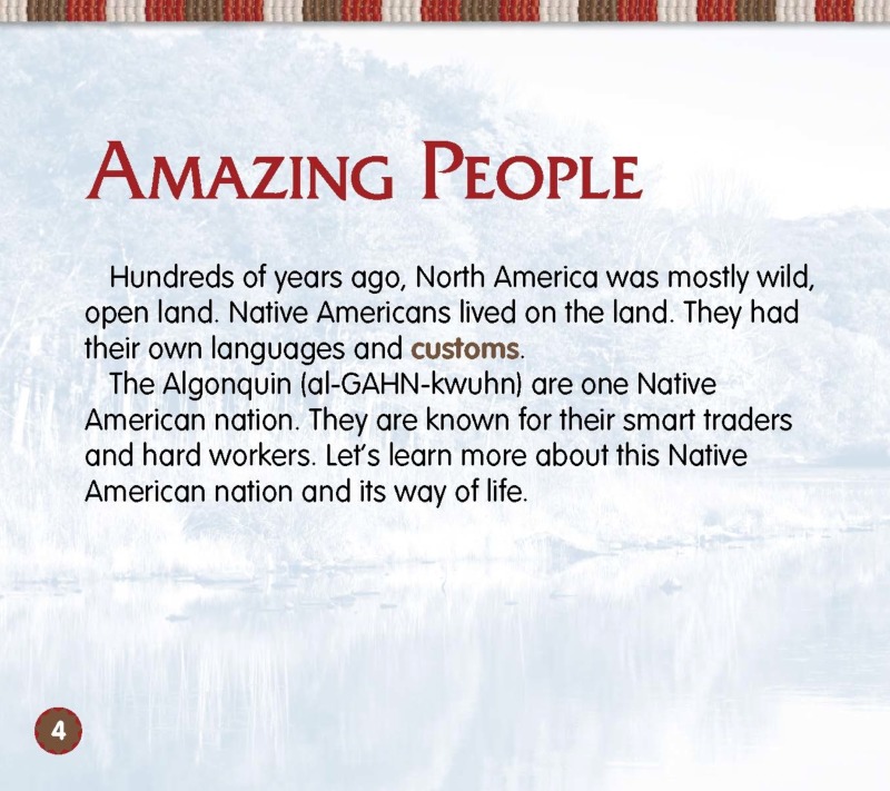 Native Americans: Algonquin — page 1