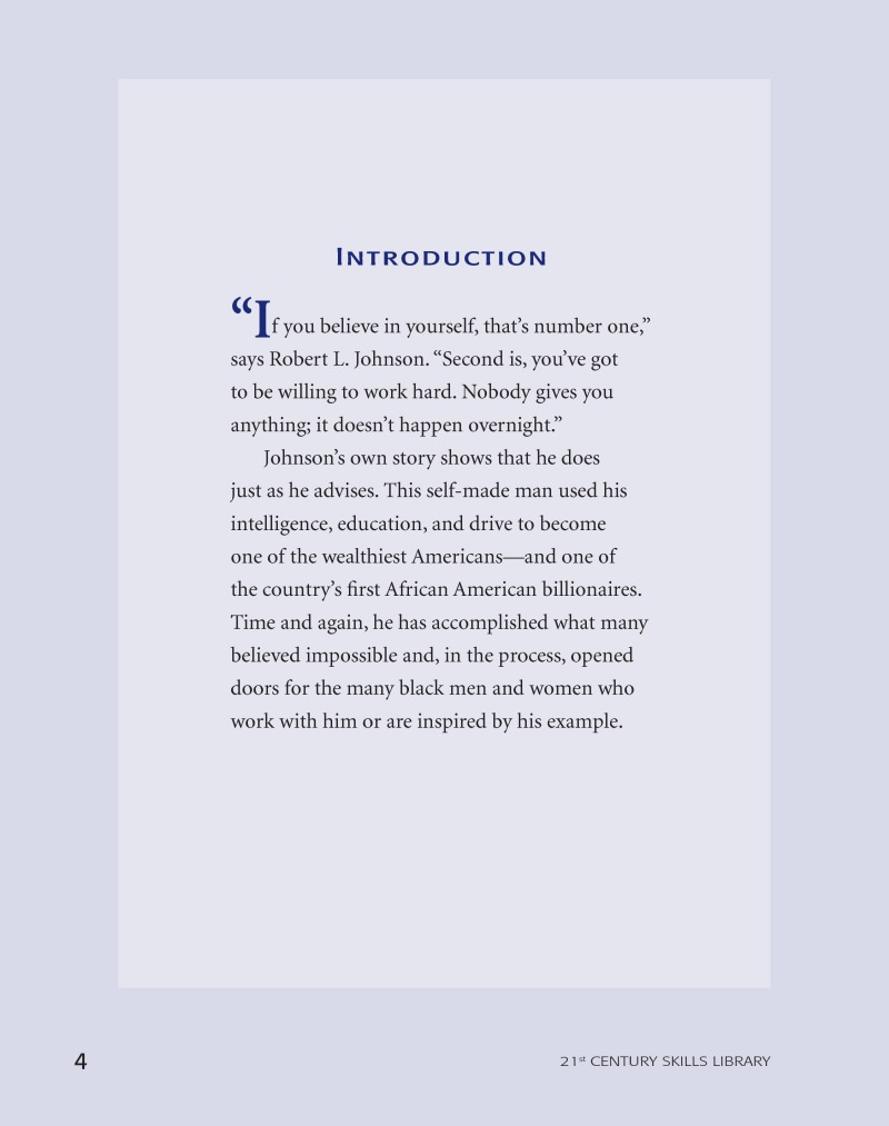 Life Skill Biographies: Robert L. Johnson — page 1