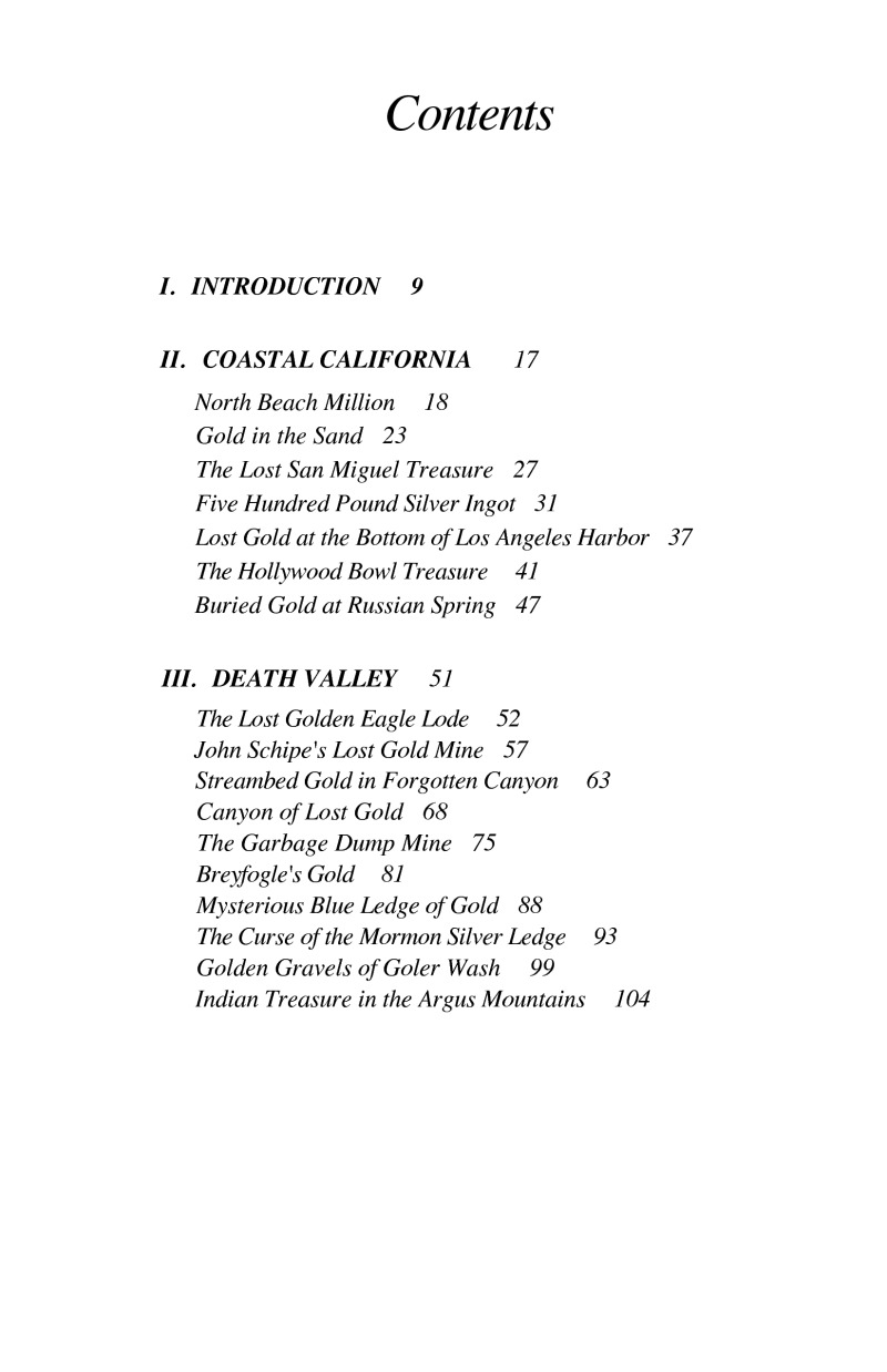 Buried Treasures of California — page 1