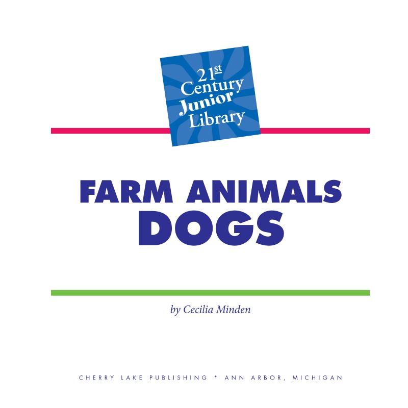 Farm Animals: Dogs book cover
