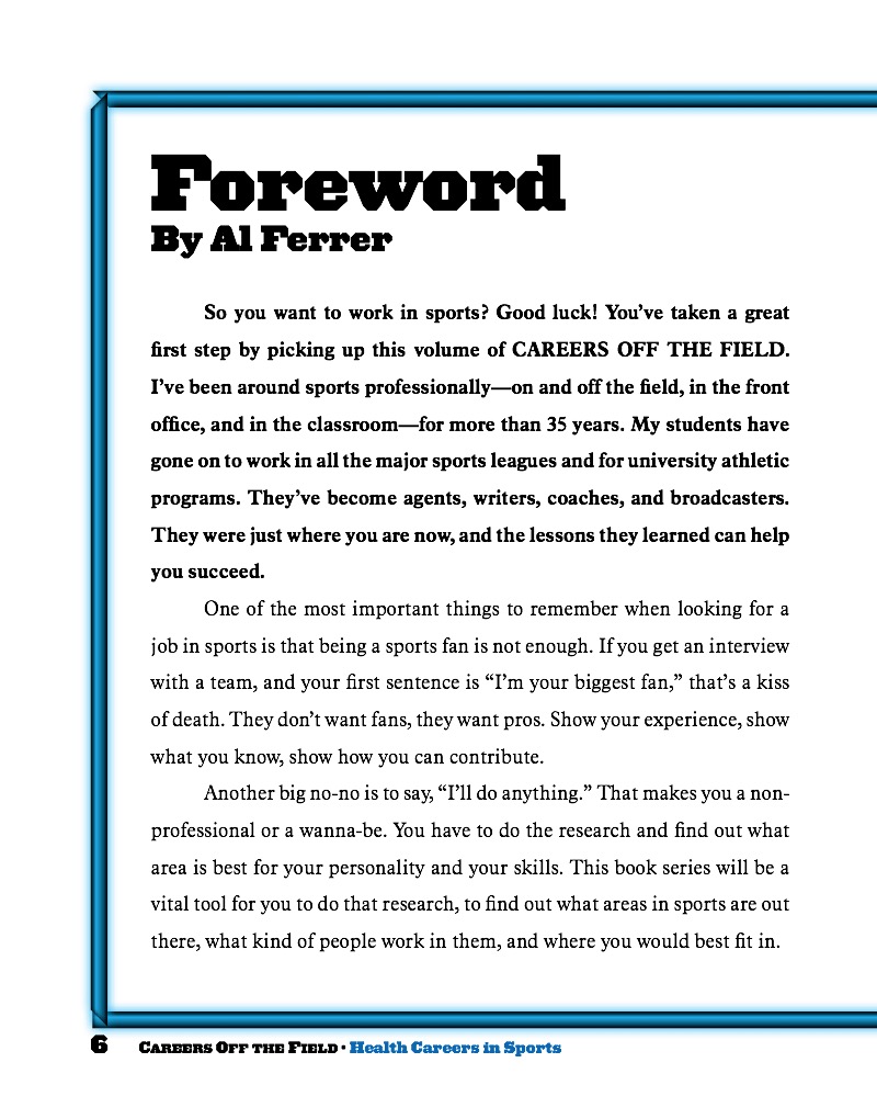 Health Careers in Sports — page 1