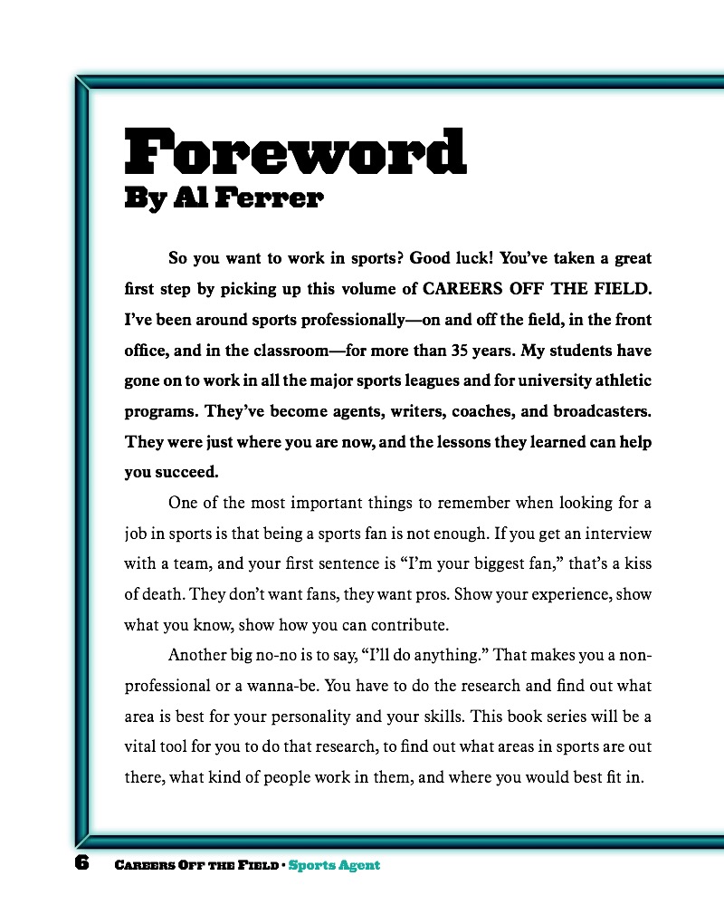 Sports Agent — page 1