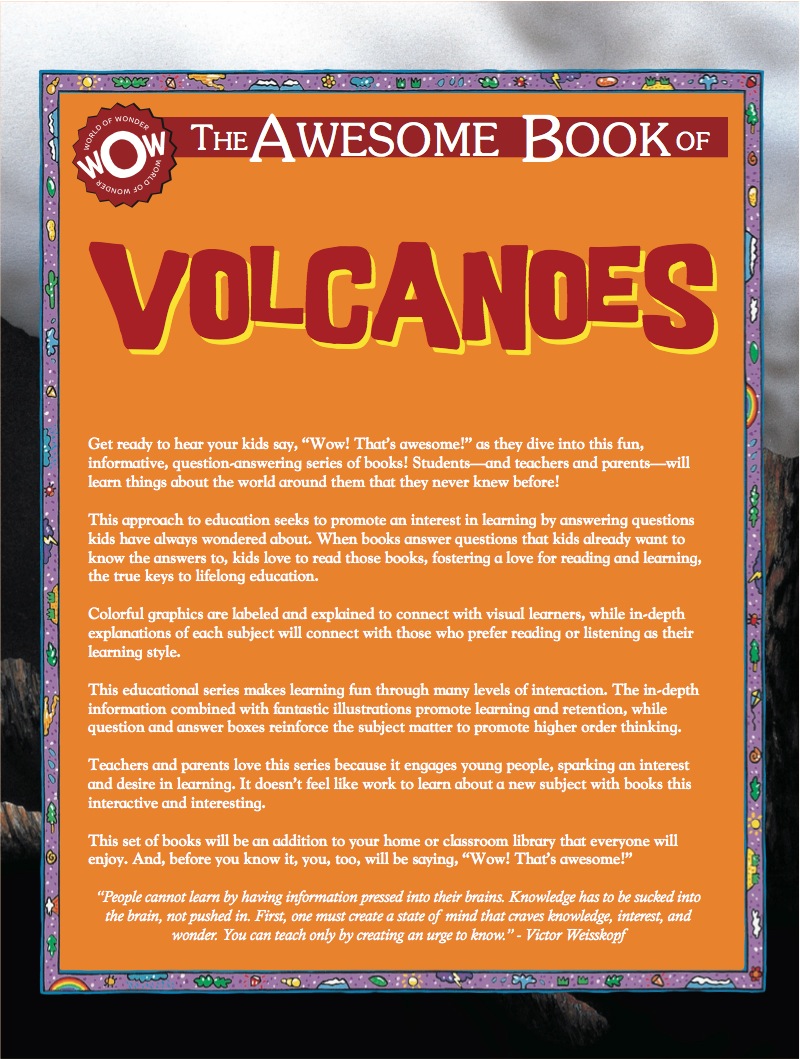 The Awesome Book of Volcanoes book cover
