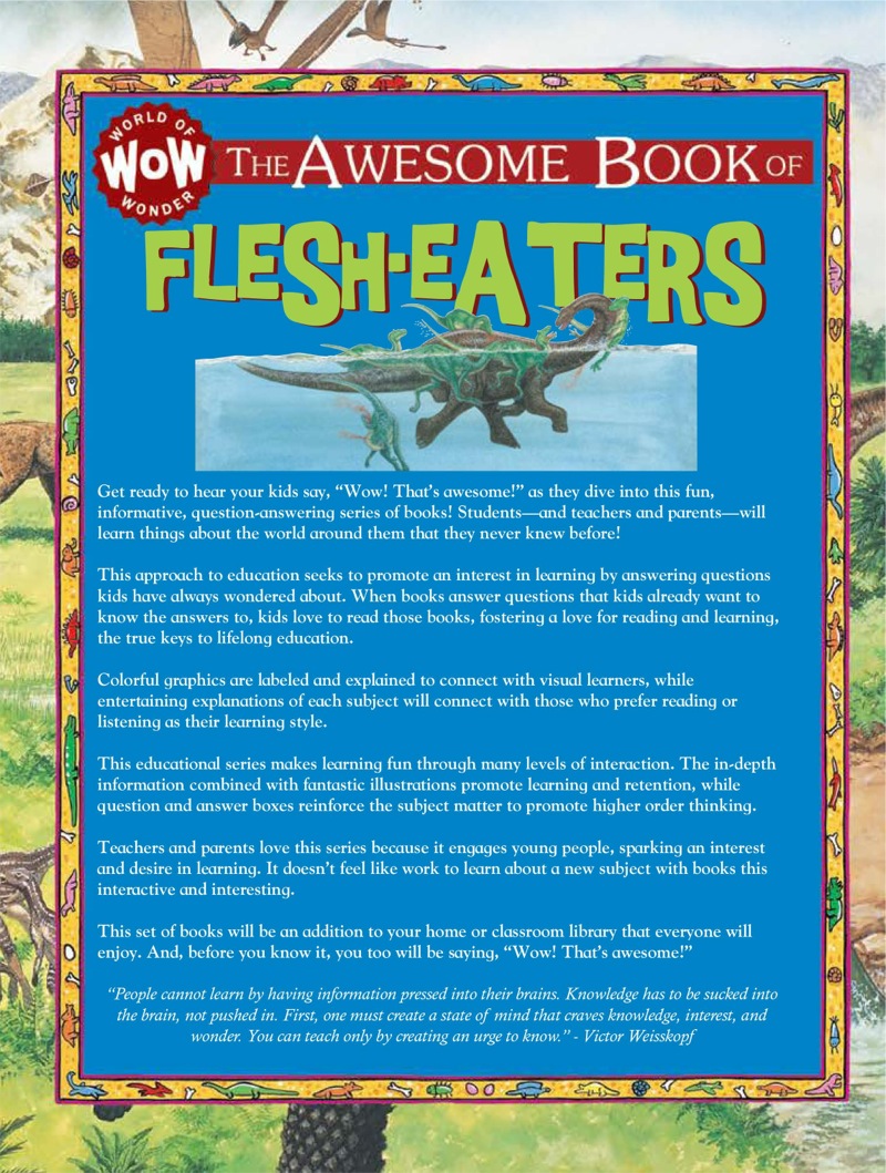 The Awesome Book of Flesh Eaters book cover