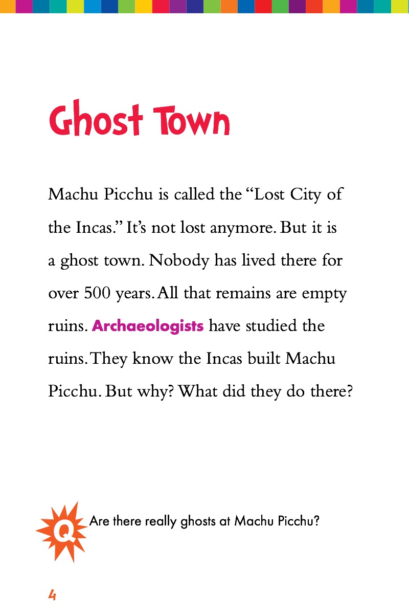 Machu Picchu — page 1