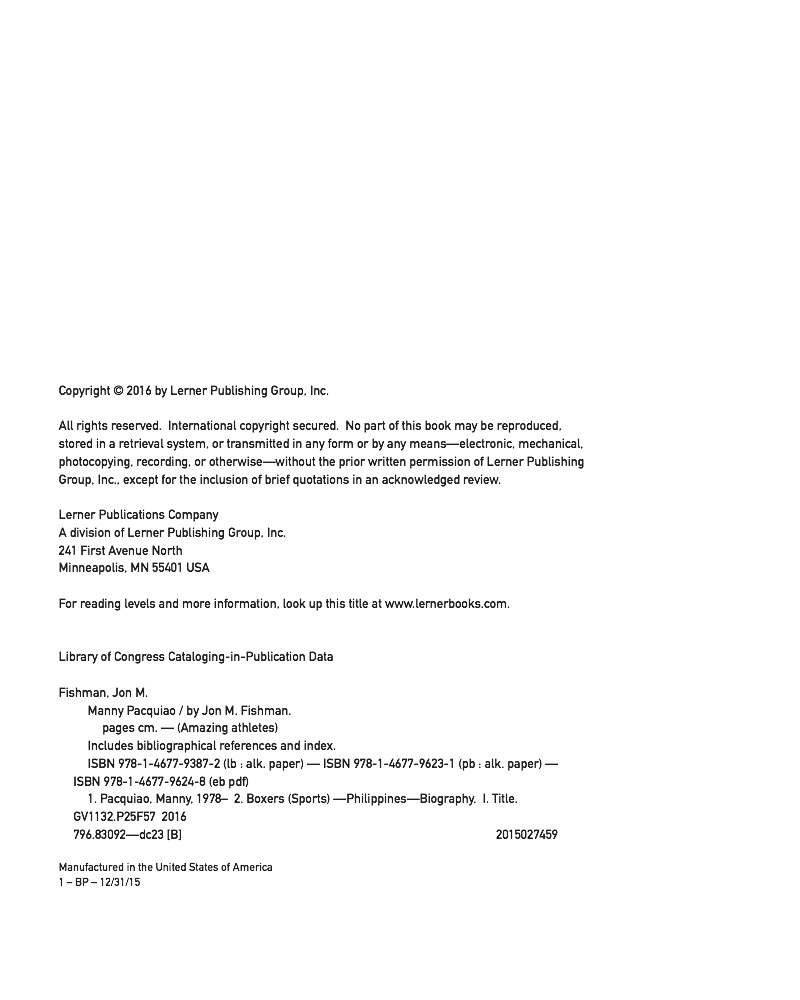 Manny Pacquiao — page 1